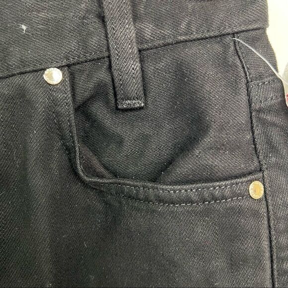 Goldsign The Culottes Painted Black Denim Culottes High rise jeans Brand New! - Picture 9 of 14